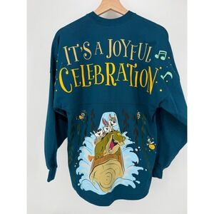Disney Spirit Jersey Women XS Teal Tiana's Bayou Adventure Long Sleeve READ